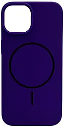 Чехол Silicone Case Full Fine Ring MagSafe для Apple iPhone 15 Modena - фото Чехол Silicone Case Full Fine Ring MagSafe для Apple iPhone 15 Modena