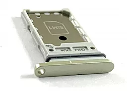 Держатель (лоток) Сим карты Samsung Galaxy S21 FE 5G G990 и карты памяти Dual SIM Olive