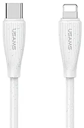 Кабель Usams Green Series USB Type-C - Lightning 30w 3a 1м PD cable White (US-SJ717) - фото Кабель Usams Green Series USB Type-C - Lightning 30w 3a 1м PD cable White (US-SJ717)