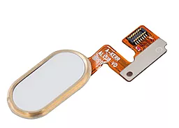 Шлейф Meizu M3 Note (L681H) с кнопкой Home (14 pin) Original Gold - фото Шлейф Meizu M3 Note (L681H) с кнопкой Home (14 pin) Original Gold