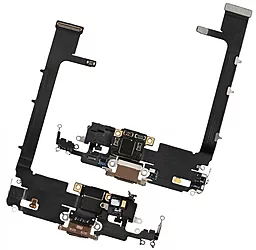 Нижній шлейф Apple iPhone 11 Pro Max з роз'ємом зарядки і мікрофоном Original Gold - фото Нижній шлейф Apple iPhone 11 Pro Max з роз'ємом зарядки і мікрофоном Original Gold