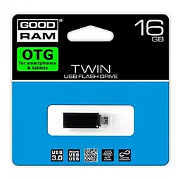 Флешка GooDRam 16GB Twin Black USB 3.0 (PD16GH3GRTNKR9) - мініатюра 5