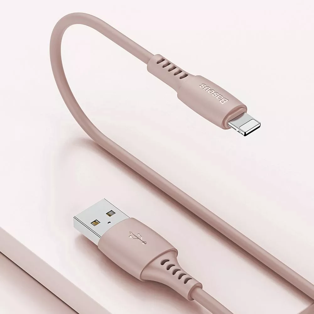 Кабель Baseus Colourful USB-A - Lightning 12w 2.4a 1.2м cable Pink (CALDC-04) - фото 4