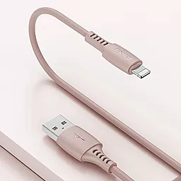 Кабель Baseus Colourful USB-A - Lightning 12w 2.4a 1.2м cable Pink (CALDC-04) - мініатюра 4 Кабель Baseus Colourful USB-A - Lightning 12w 2.4a 1.2м cable Pink (CALDC-04) - мініатюра 4
