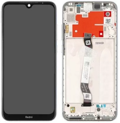 Дисплей Xiaomi Redmi Note 8T с тачскрином и рамкой, оригинал, Silver - фото 1