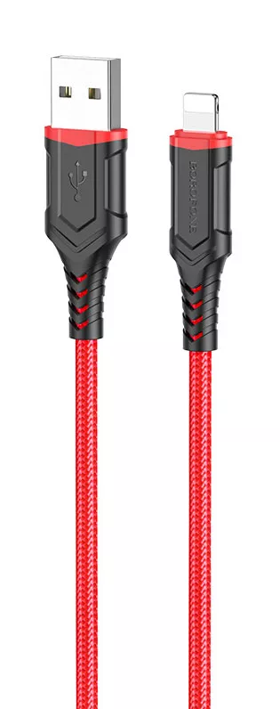 Кабель Borofone BX67 USB-A - Lightning 12w 2.4a 1м cable Red - фото 1