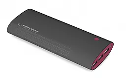Повербанк Esperanza Uranium 13800mAh Black/Burgundy (EMP115KC) - фото Повербанк Esperanza Uranium 13800mAh Black/Burgundy (EMP115KC)