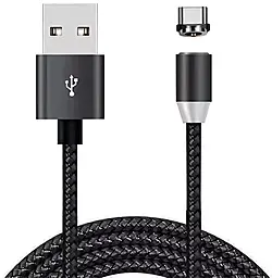 Кабель XoKo SC-355m Magneto USB-A - Type-C 12w 2.4a 1.2м cable Black (SC-355a MGNT-BK) - фото Кабель XoKo SC-355m Magneto USB-A - Type-C 12w 2.4a 1.2м cable Black (SC-355a MGNT-BK)