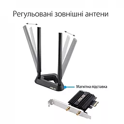 Бездротовий адаптер (Wi-Fi) Asus PCE-AX58BT - мініатюра 2