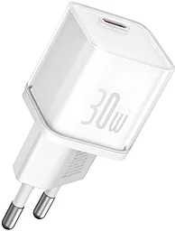 Сетевое зарядное устройство Baseus GaN5S 30w PD USB-C fast charger white (P10162504213-00) - фото Сетевое зарядное устройство Baseus GaN5S 30w PD USB-C fast charger white (P10162504213-00)