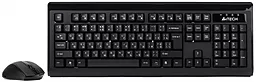 Комплект (клавіатура+мишка) A4Tech 6100F (GK-8A+G9-500F) Black - мініатюра 2