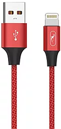 USB Кабель SkyDolphin S55L Neylon Lightning Cable Red (USB-000435)