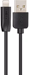 Кабель Gelius Gelius One GP-UC117 USB-A - Lightning 12w 2.4a 1м cable Black - фото Кабель Gelius Gelius One GP-UC117 USB-A - Lightning 12w 2.4a 1м cable Black