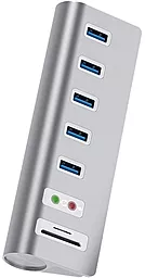 Мультипортовый USB-A хаб Acasis USB-7U 9-in-1 grey - фото Мультипортовый USB-A хаб Acasis USB-7U 9-in-1 grey