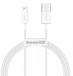 Кабель Baseus Superior Fast Charging USB-A - Lightning 12w 2.4a 1м cable White (CALYS-A02) - фото Кабель Baseus Superior Fast Charging USB-A - Lightning 12w 2.4a 1м cable White (CALYS-A02)