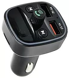 Автомобільний зарядний пристрій з FM трансмітером Allison ALS-A62B 15w 2xUSB-A ports car charger black