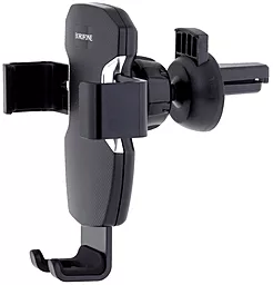 Держатель с автозажимом Borofone BH55 Fenix Windy Air Outlet Car Holder Black/Grey - фото Держатель с автозажимом Borofone BH55 Fenix Windy Air Outlet Car Holder Black/Grey