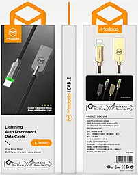 USB Кабель McDodo Knight Auto Power Off CA-3901 10W 2A 1.2M Lightning Cable Grey - мініатюра 7