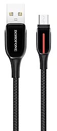 Кабель Borofone BU14 Heroic USB-A - micro USB 12w 2.4a 1.2м cable Black - фото Кабель Borofone BU14 Heroic USB-A - micro USB 12w 2.4a 1.2м cable Black