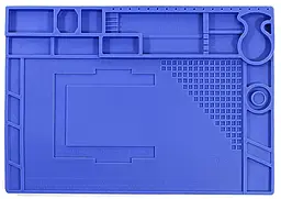 Коврик для пайки Yihua T24 440х310мм силиконовый термостойкий с ячейками синий - фото Коврик для пайки Yihua T24 440х310мм силиконовый термостойкий с ячейками синий