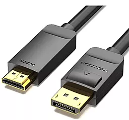 Видеокабель DisplayPort - HDMI v1.4 4k 30hz 5m black (HAGBJ) Vention - фото Видеокабель DisplayPort - HDMI v1.4 4k 30hz 5m black (HAGBJ) Vention