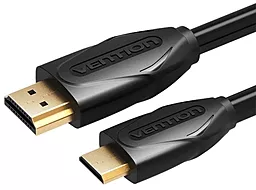 Відеокабель Vention Mini HDMI - HDMI v2.0 4k 60hz 1m black (VAA-D02-B100)