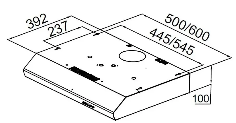 Airvent/hood PYRAMIDA UX 50 WH - фото 7