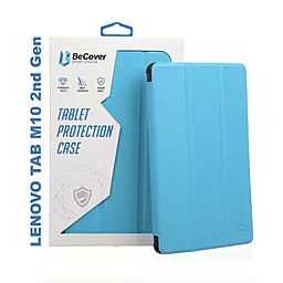 Чехол для планшета BeCover Smart Case Lenovo Tab M10 TB-X306F HD (2nd Gen) Blue (705968) - фото Чехол для планшета BeCover Smart Case Lenovo Tab M10 TB-X306F HD (2nd Gen) Blue (705968)