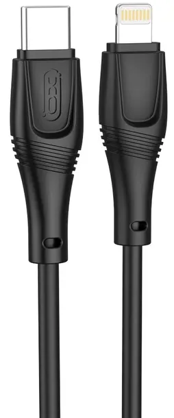Кабель XO NBQ239A USB Type-C - Lightning 27w 3a PD cable Black - фото 1