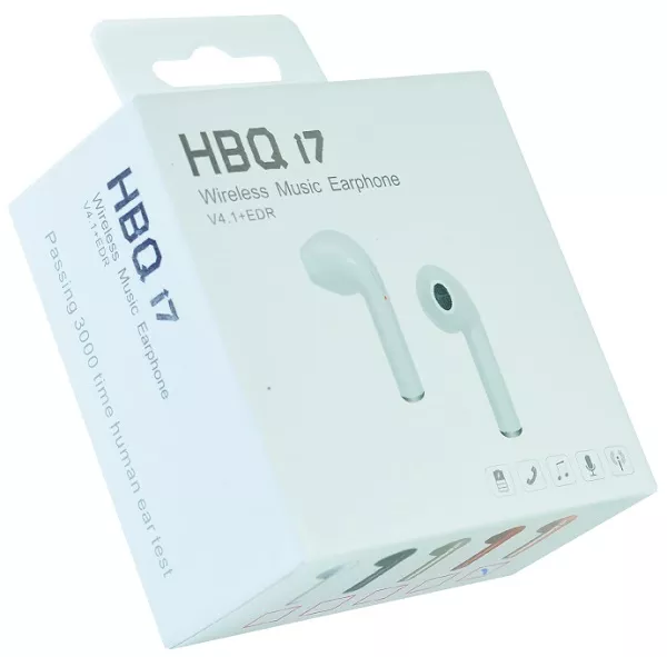 Блютуз гарнітура HBQ i7 (моно) Pink - фото 4