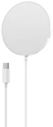 Беспроводное (индукционное) зарядное устройство Hoco CW28 15w wireless charger white - фото Беспроводное (индукционное) зарядное устройство Hoco CW28 15w wireless charger white