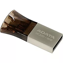 Флешка ADATA 8GB UC330 USB 2.0 OTG (AUC330-8G-RBK) - мініатюра 4