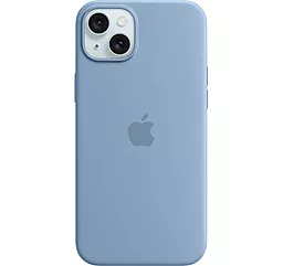 Чехол Apple Silicone Case Full with MagSafe and SplashScreen для Apple iPhone 13  Blue Fog