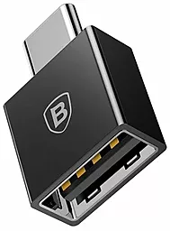 OTG-переходник Baseus Exquisite Type-C Male to USB Female Adapter Converter Black (CATJQ-B01) - фото OTG-переходник Baseus Exquisite Type-C Male to USB Female Adapter Converter Black (CATJQ-B01)