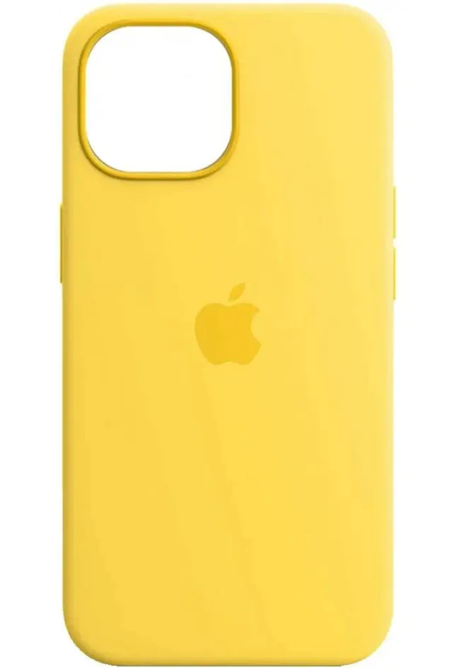 Чехол Silicone Case Full для Apple iPhone 15 Canary Yellow - фото 1