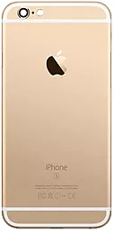 Задняя крышка корпуса Apple iPhone 6S Plus со стеклом камеры, Original Gold - фото Задняя крышка корпуса Apple iPhone 6S Plus со стеклом камеры, Original Gold