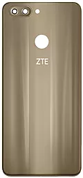 Задняя крышка корпуса ZTE Blade V9 со стеклом камеры Gold - фото Задняя крышка корпуса ZTE Blade V9 со стеклом камеры Gold
