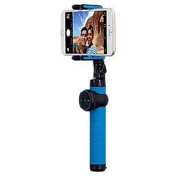 Моноподы, селфи-палки Momax Selfie Hero 100cm Blue/Black (KMS7D) - фото Моноподы, селфи-палки Momax Selfie Hero 100cm Blue/Black (KMS7D)