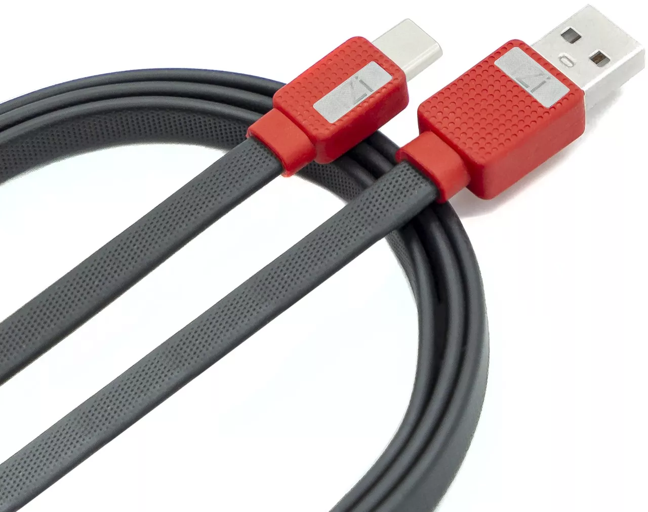 Кабель iZi MD-11 USB-A - Type-C 12w 2.4a 1м cable Black - фото 1