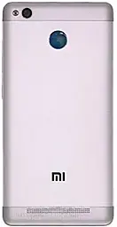 Задняя крышка корпуса Xiaomi Redmi 3X со стеклом камеры Silver - фото Задняя крышка корпуса Xiaomi Redmi 3X со стеклом камеры Silver