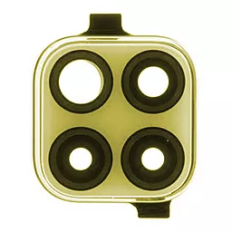 Стекло камеры Huawei P40 Lite с рамкой Gold - фото Стекло камеры Huawei P40 Lite с рамкой Gold