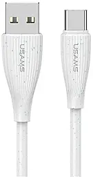 Кабель Usams Green Series USB-A - Type-C 18w 3a 1м cable White (US-SJ714) - фото Кабель Usams Green Series USB-A - Type-C 18w 3a 1м cable White (US-SJ714)