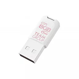 Флешка Team USB 2.0 8GB C171 (TC1718GW01) White - фото Флешка Team USB 2.0 8GB C171 (TC1718GW01) White