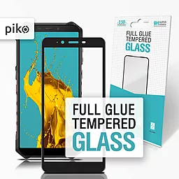 Защитное стекло Piko Full Glue для Ulefone Armor X3/X5 Черное (1283126505201)