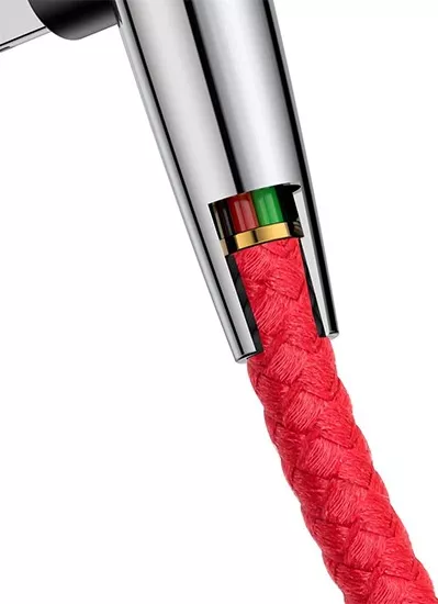 Кабель Baseus MVP Mobile Game USB-A - Lightning 12w 2.4a 1м cable Red (CALMVP-D09) - фото 4
