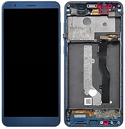 Дисплей ZTE Blade V9 с тачскрином и рамкой, Blue - фото Дисплей ZTE Blade V9 с тачскрином и рамкой, Blue