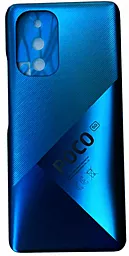 Задняя крышка корпуса Xiaomi Poco F3 с логотипом "Poco" Original Deep Ocean Blue - фото Задняя крышка корпуса Xiaomi Poco F3 с логотипом "Poco" Original Deep Ocean Blue