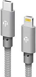 USB PD Кабель Intaleo CBGNYTL1 30W 3A USB Type-C - Lightning Cable Grey (1283126559587)