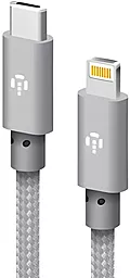 Кабель Intaleo CBGNYTL1 USB Type-C - Lightning 30w 3a 1м PD сable Gray (1283126559587) - фото Кабель Intaleo CBGNYTL1 USB Type-C - Lightning 30w 3a 1м PD сable Gray (1283126559587)