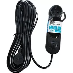 Сетевой фильтр (удлинитель) 2E 2300w 10a 3 розетки 5м с выключателем чёрный (2E-U03VES5MBK) - фото Сетевой фильтр (удлинитель) 2E 2300w 10a 3 розетки 5м с выключателем чёрный (2E-U03VES5MBK)